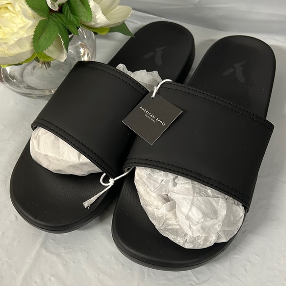 💥3/$30💥NWT America Eagle Outfitters Mens Active EVA Slide, Bold Black - Size 8 - Picture 3 of 9